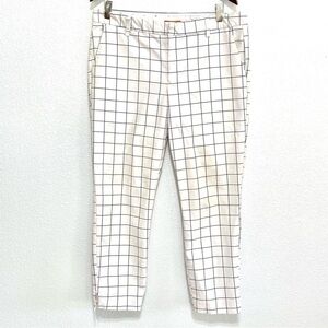Joe Fresh Woman White Black Stripe Pants Size 12